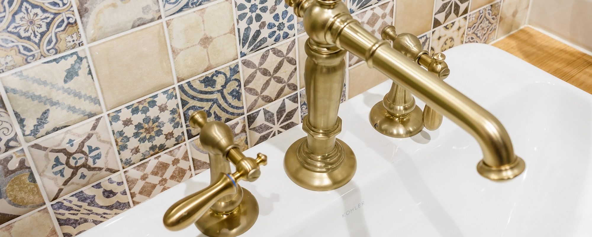 Golden Bathroom Faucet