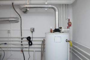 New hot water heater at a house in Wilmette, Illinois